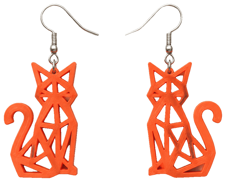 Animal earrings — 3D-printed earrings