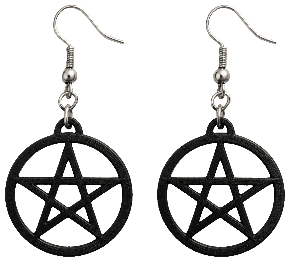 Pentacle/ Pentagramm Earring — 3D-printed earrings