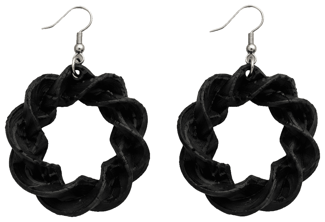 Abstract earring — 3D-printed earrings