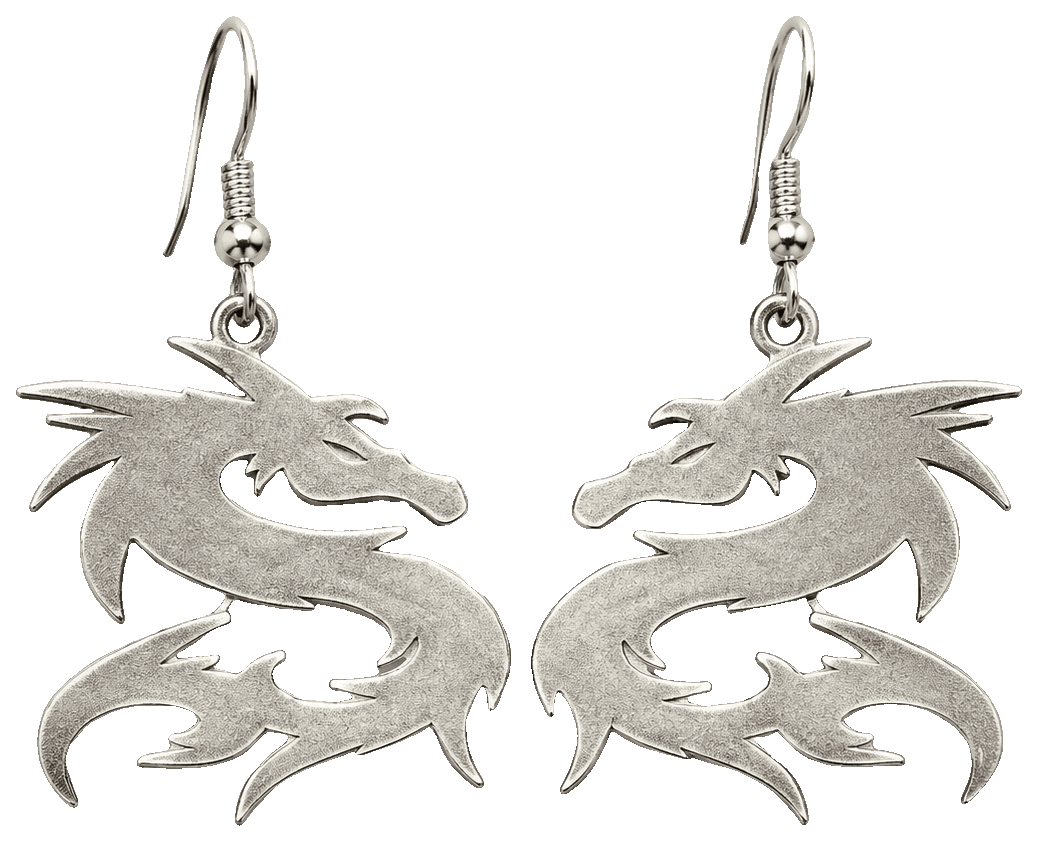 Wyrm Earrings by LubGlub — 3D-printed earrings