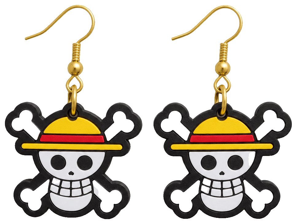 Pendientes calavera Luffy — 3D-printed earrings