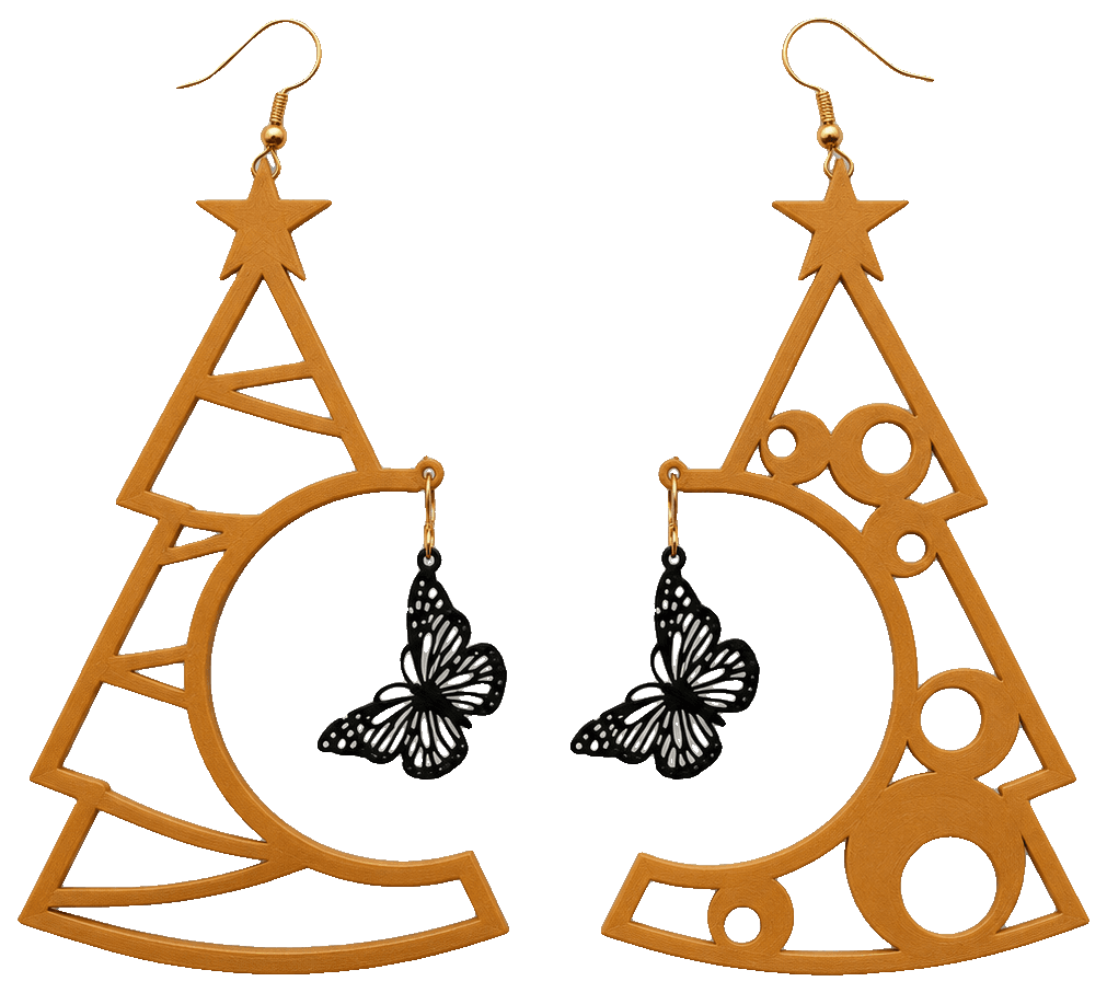 Earrings Flutter Wing — 3D-printed earrings