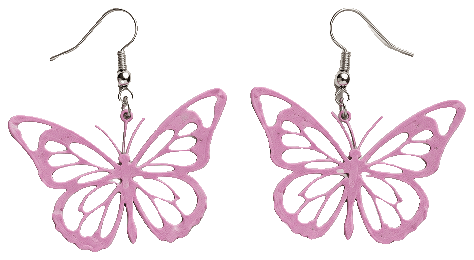 Flutter Wing Earrings by maximdivirgilio — 3D-printed earrings