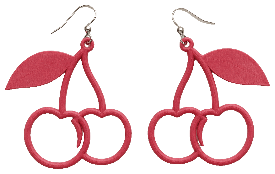 Cherry Earrings by maximdivirgilio — 3D-printed earrings