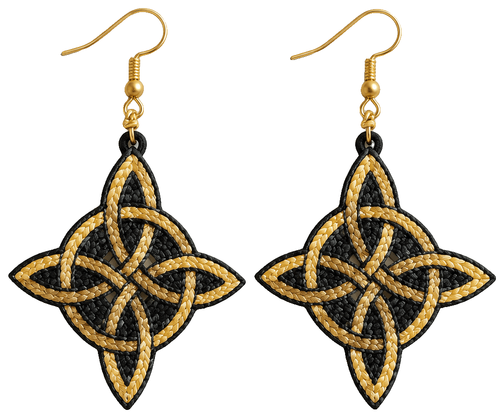 Pendientes Nudo de Bruja — 3D-printed earrings