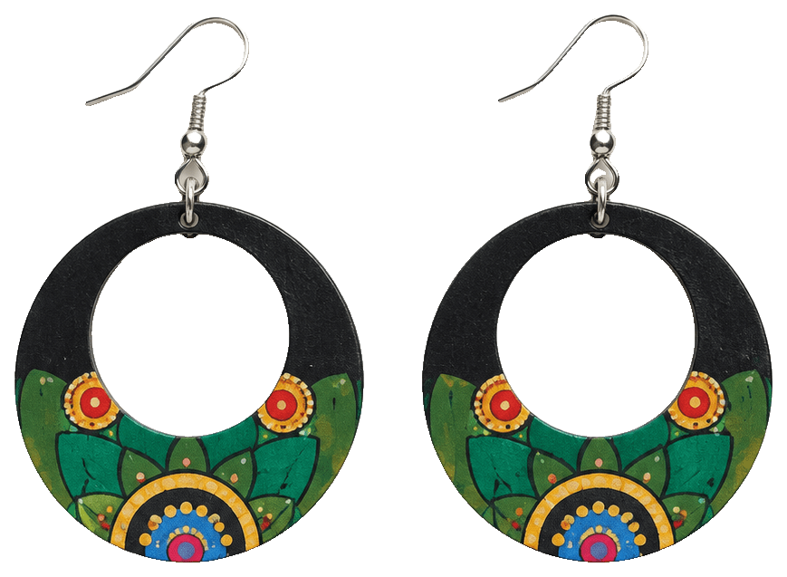 Colorful earrings — 3D-printed earrings