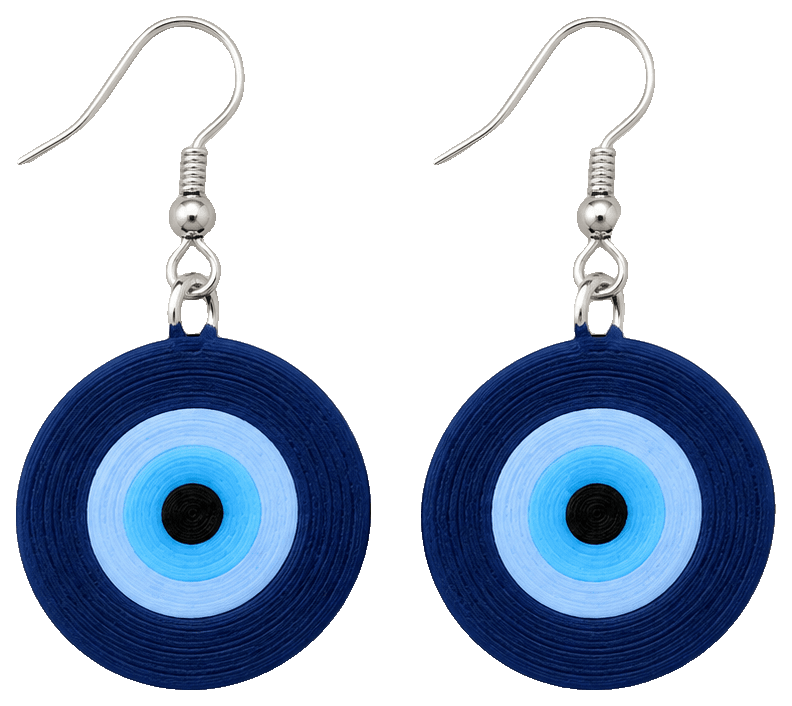 Evil Eye Earrings — 3D-printed earrings