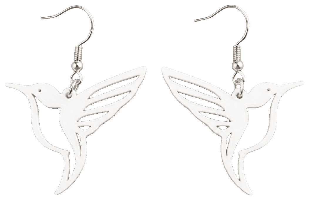 Hummingbird Whispers - Earrings — 3D-printed earrings