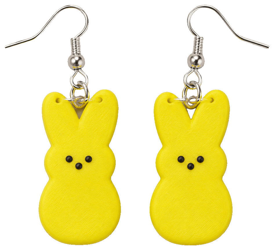 Peeps Easter Earrings - Dangle Earrings — 3D-printed earrings
