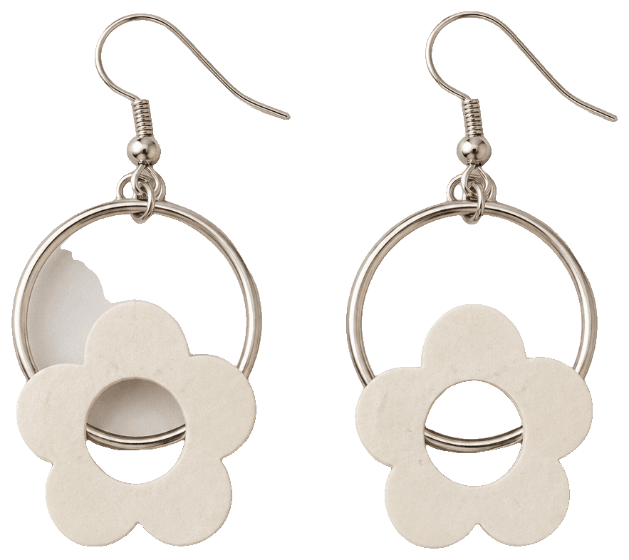 Flower Earrings by naiyaru — 3D-printed earrings