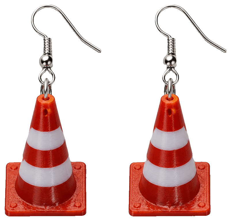 Pylon Earrings — 3D-printed earrings