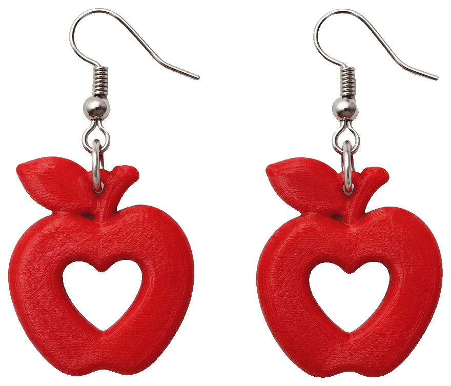Teacher Earrings — 3D-printed earrings