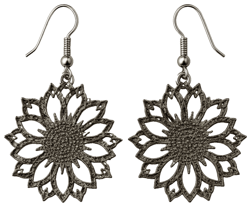 Sunflower Earrings by DaisyChain — 3D-printed earrings
