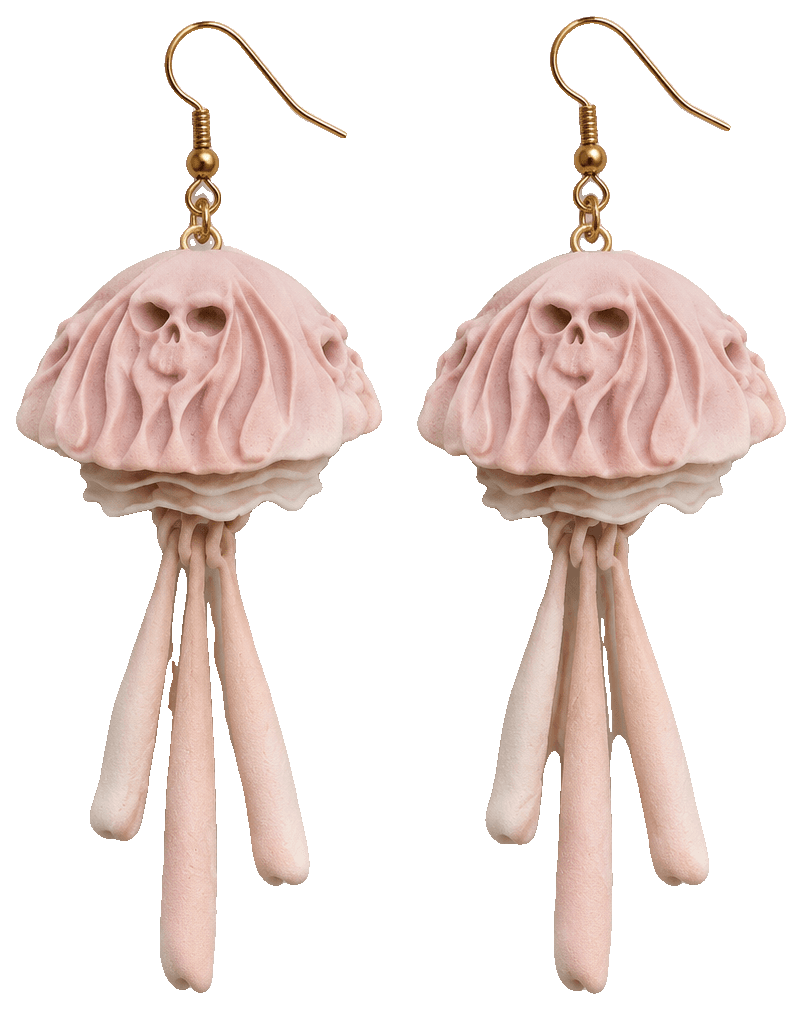 Deadly Jelly - Dangling Earrings — 3D-printed earrings