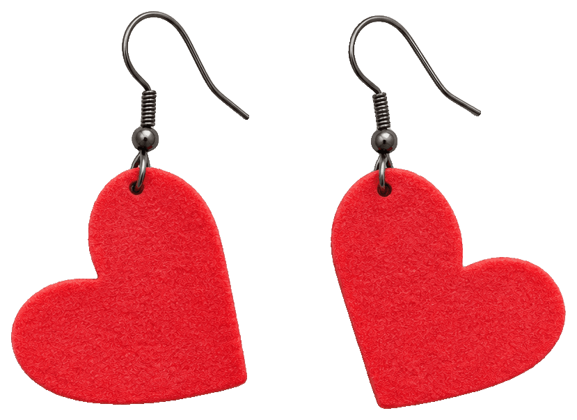Hearth Earrings — 3D-printed earrings