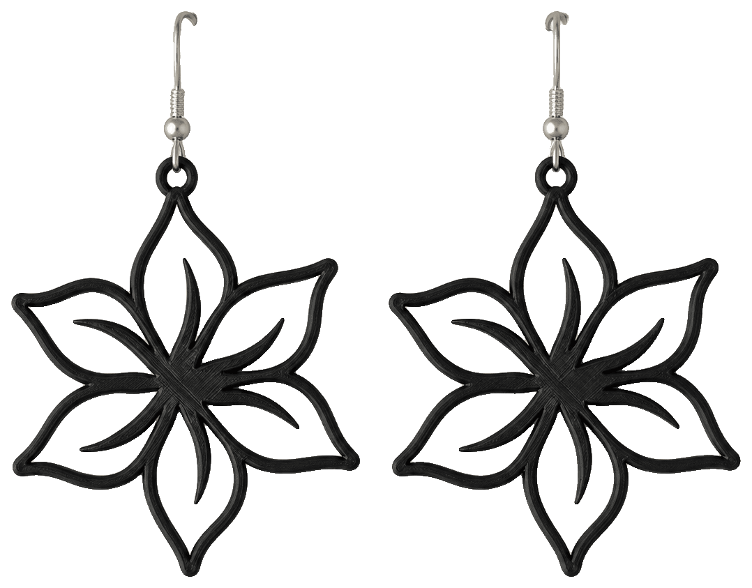 Blossoms of Devotion Earrings — 3D-printed earrings