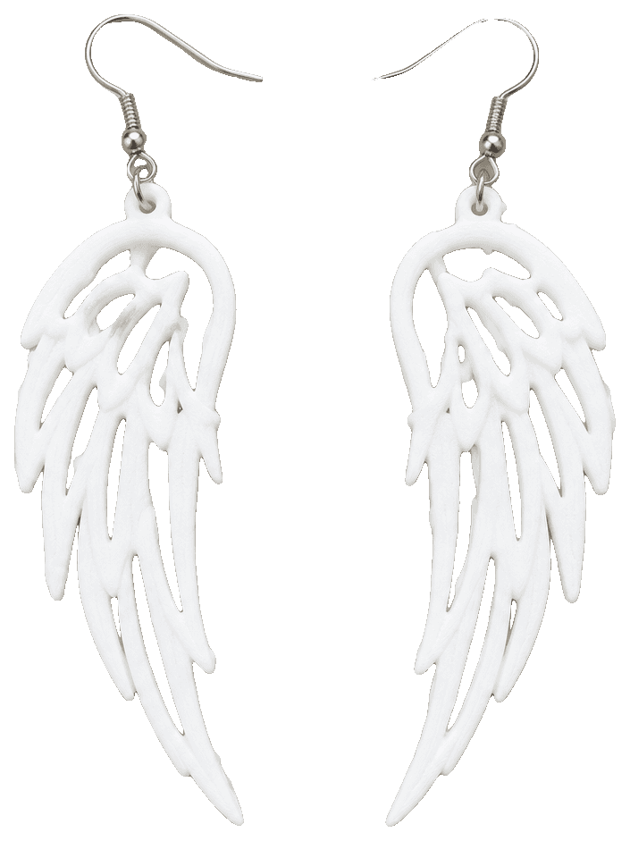 Set of /6 piece Angel's Wing Earring — 3D-printed earrings