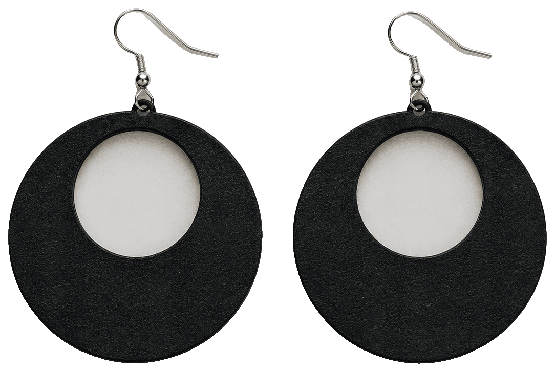 Large hole earrings — 3D-printed earrings