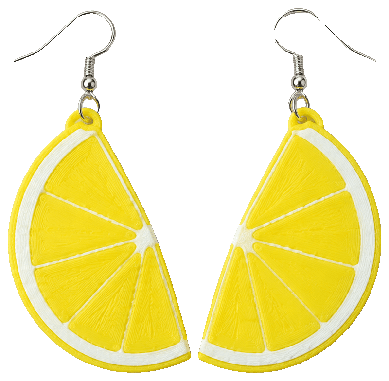 Ohrringe Zitronen Orangen — 3D-printed earrings