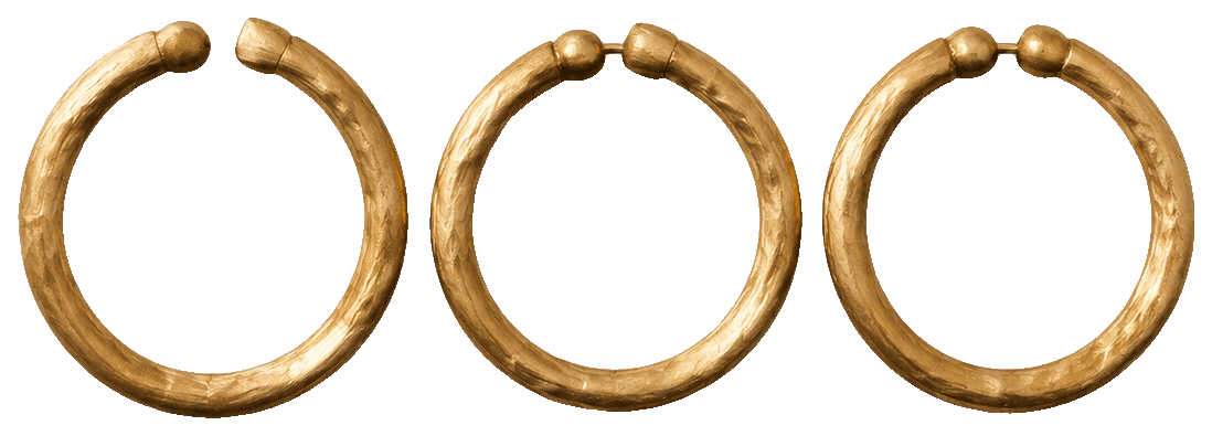 Fake Costume 30mm Hoop Earrings — 3D-printed earrings