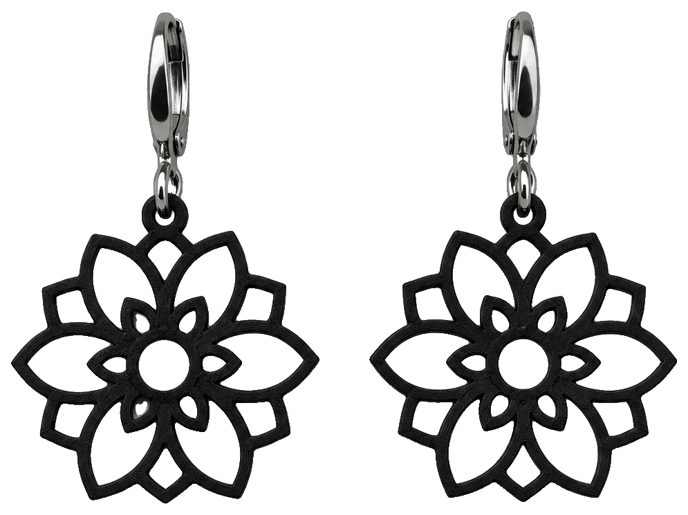 Mandala earring set — 3D-printed earrings