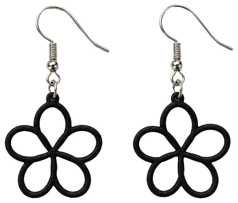 Flower Earrings by MasterFedi — 3D-printed earrings