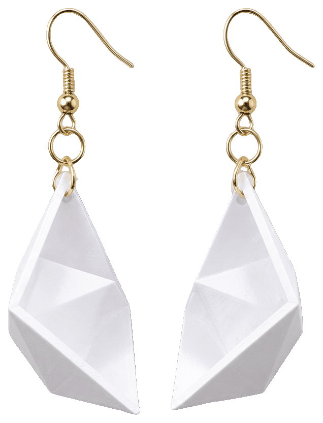 paper sail ship - Paper Fold Earrings — 3D-printed earrings