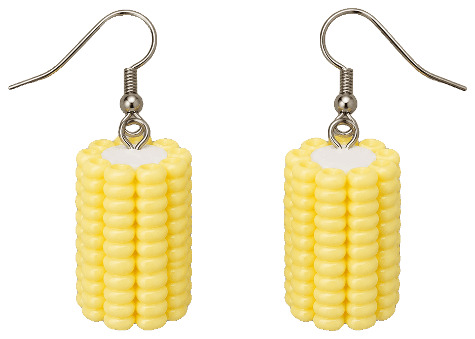 Corn on the Cob Earrings – Fun 3D Printed Jewelry — 3D-printed earrings