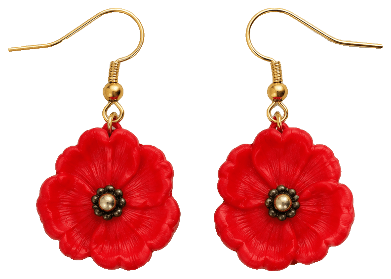 Poppy Earrings — 3D-printed earrings