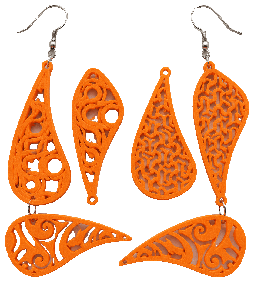 Earrings by Diana P-L — 3D-printed earrings