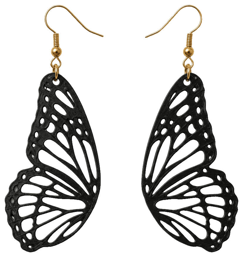 Pendientes Mariposa by Tunamy — 3D-printed earrings