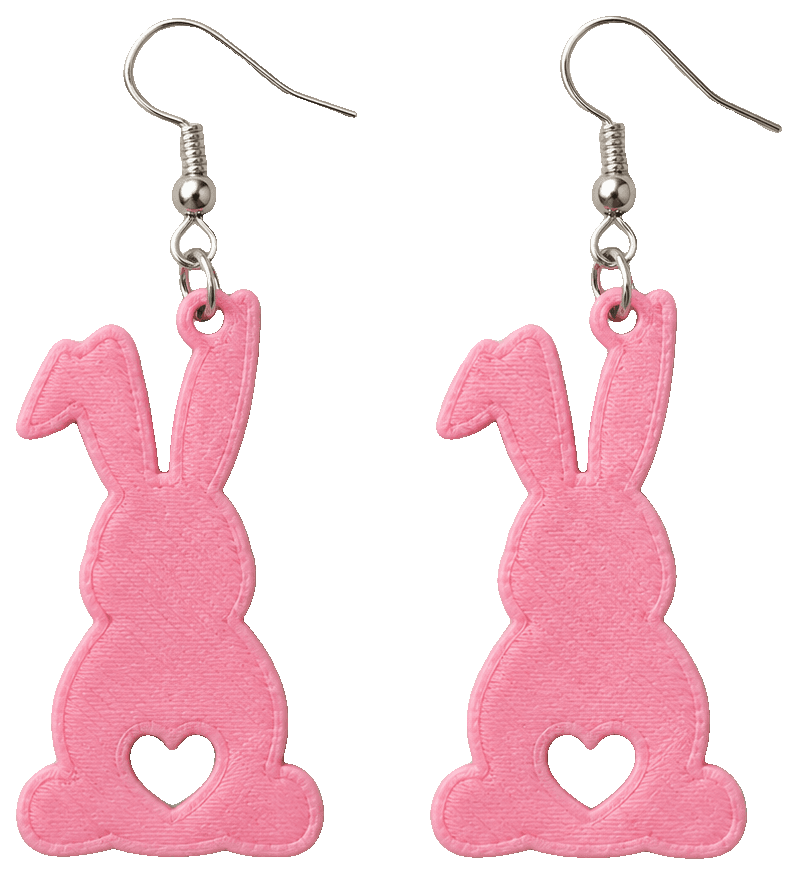 Bunny Earring — 3D-printed earrings