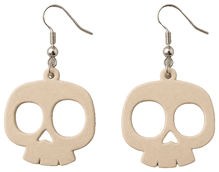 Skull Earrings / Ornament — 3D-printed earrings