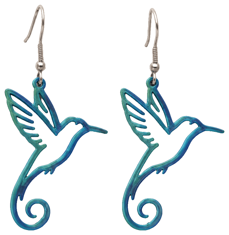 Kolibri Ohrringe by Craft3dly — 3D-printed earrings