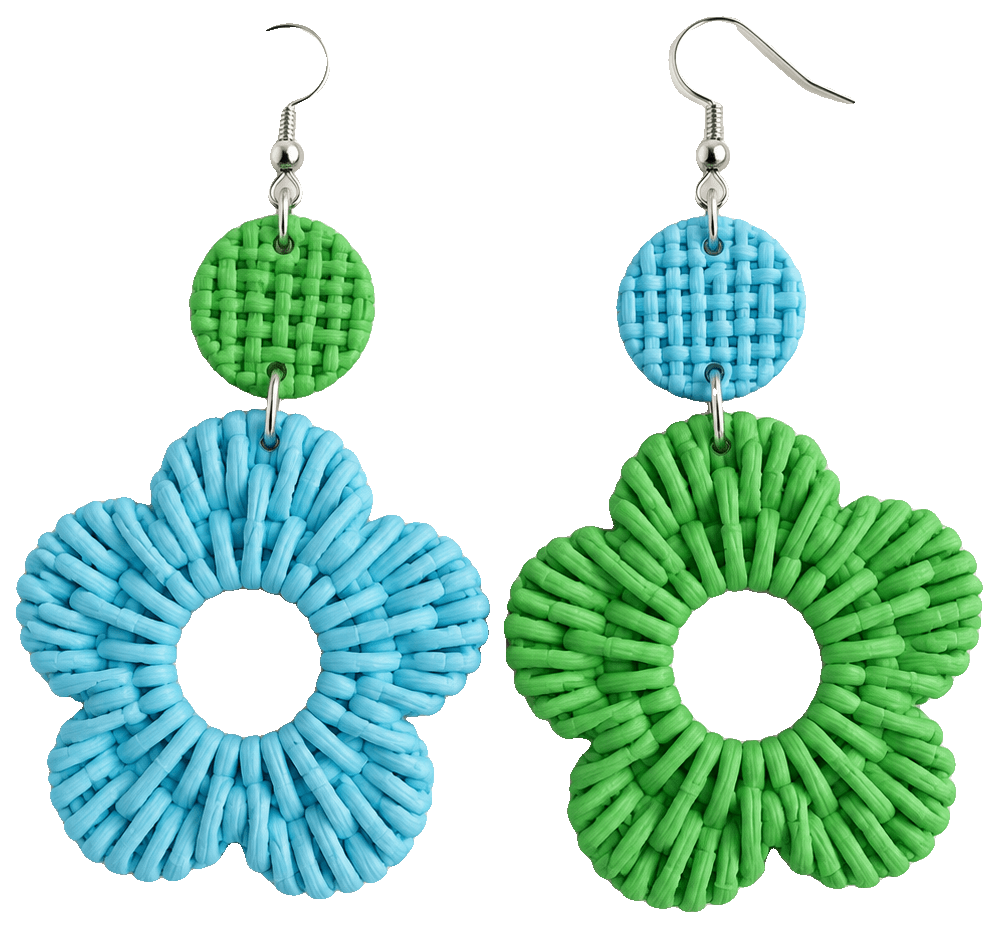 Woven Bloom earring — 3D-printed earrings