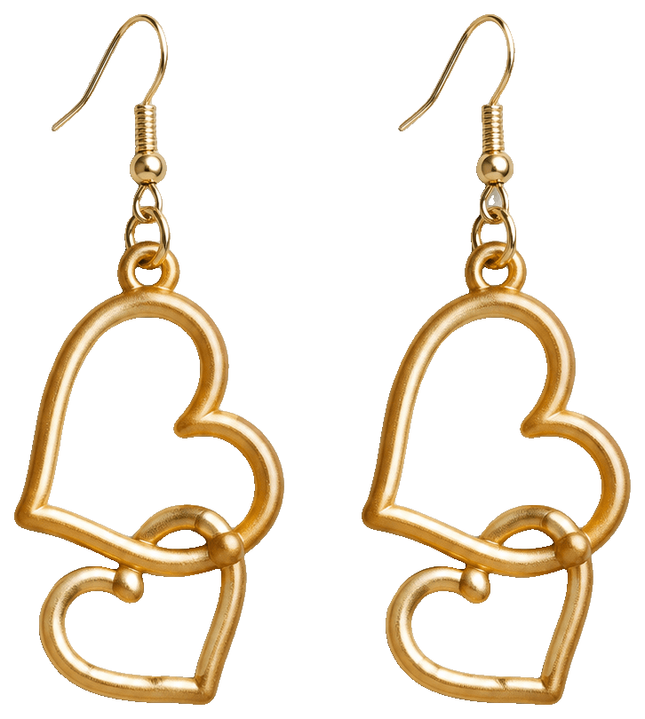 Heart style earrings jewelry Love — 3D-printed earrings
