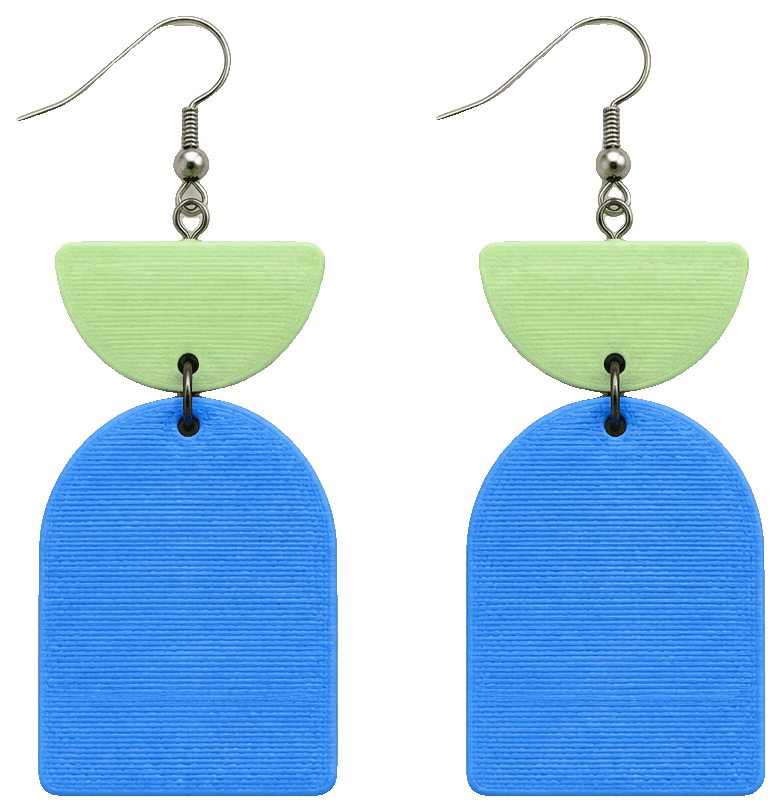 Geometric Earrings Collection — 3D-printed earrings