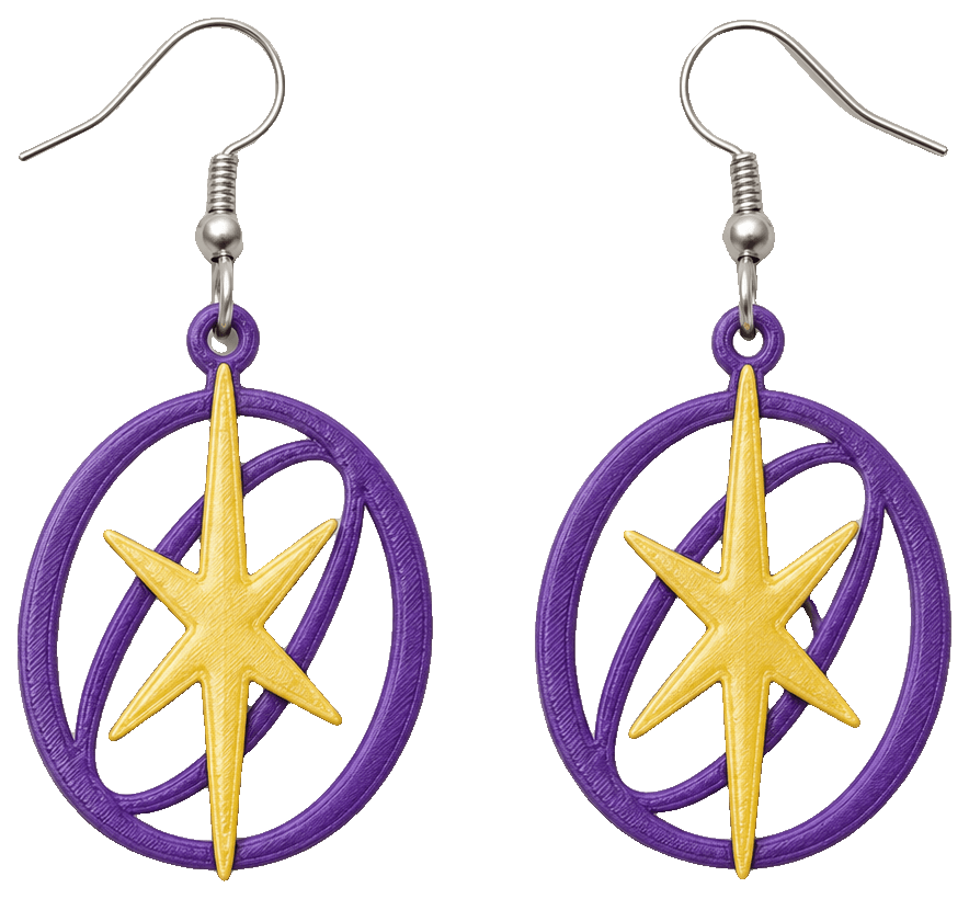 Katseye Earrings — 3D-printed earrings