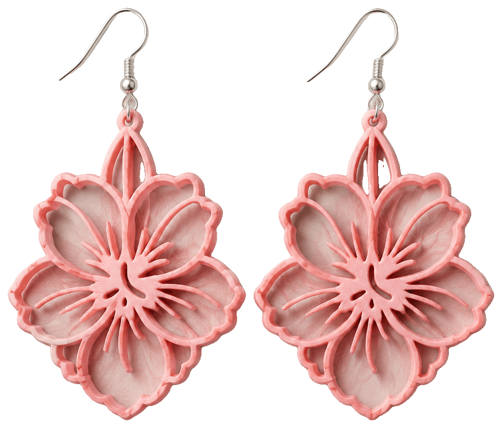 Boucles oreilles 78 — 3D-printed earrings