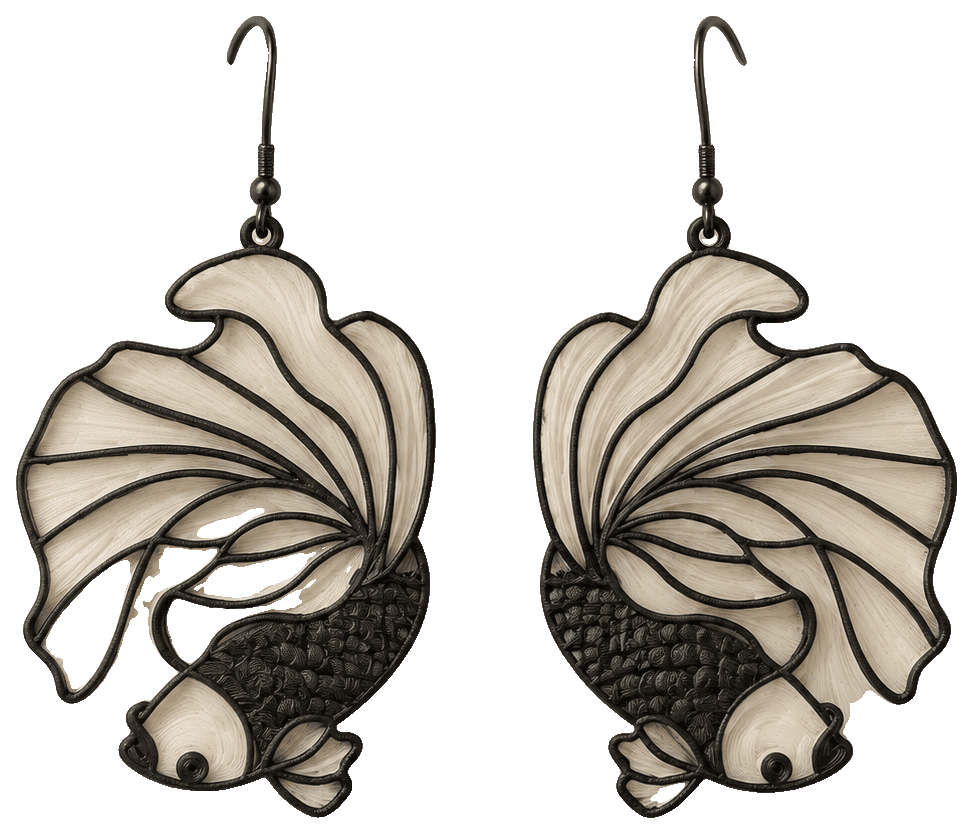 Boucles oreilles 132 — 3D-printed earrings