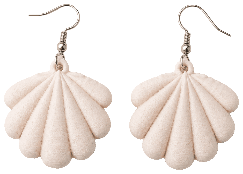 Shell Earrings — 3D-printed earrings