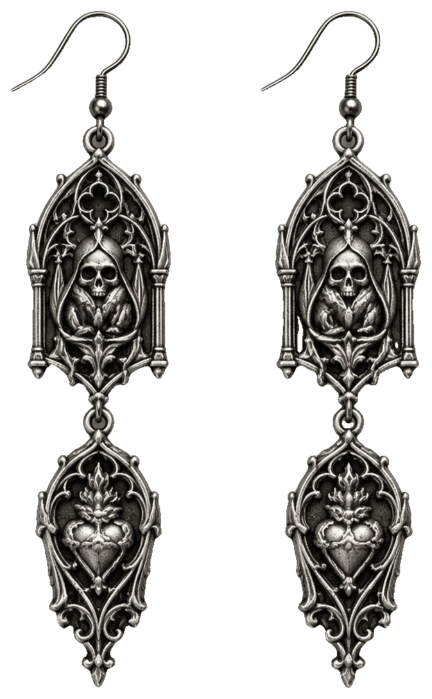 Raccolta di Orecchini Gotici — 3D-printed earrings