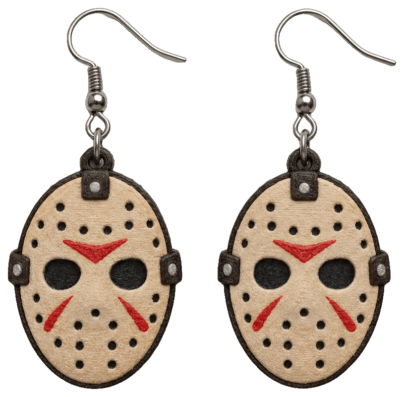 Classic Horror Character Earrings — 3D-printed earrings