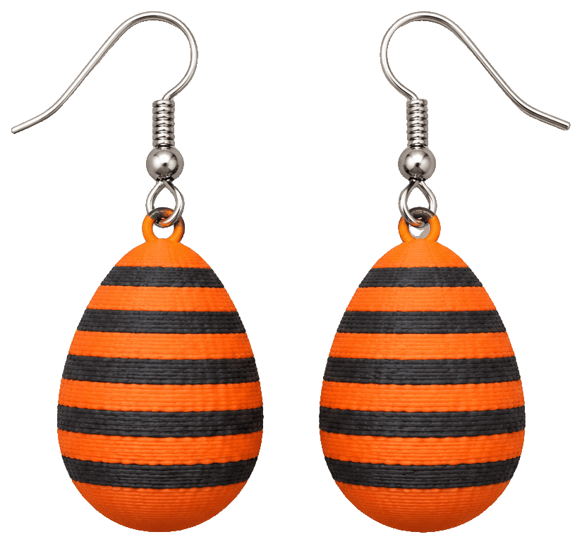 Easter Egg Earrings by JDinKC — 3D-printed earrings