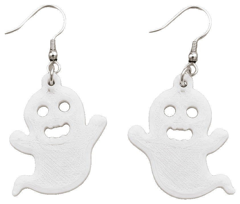 Ghost earrings halloween — 3D-printed earrings