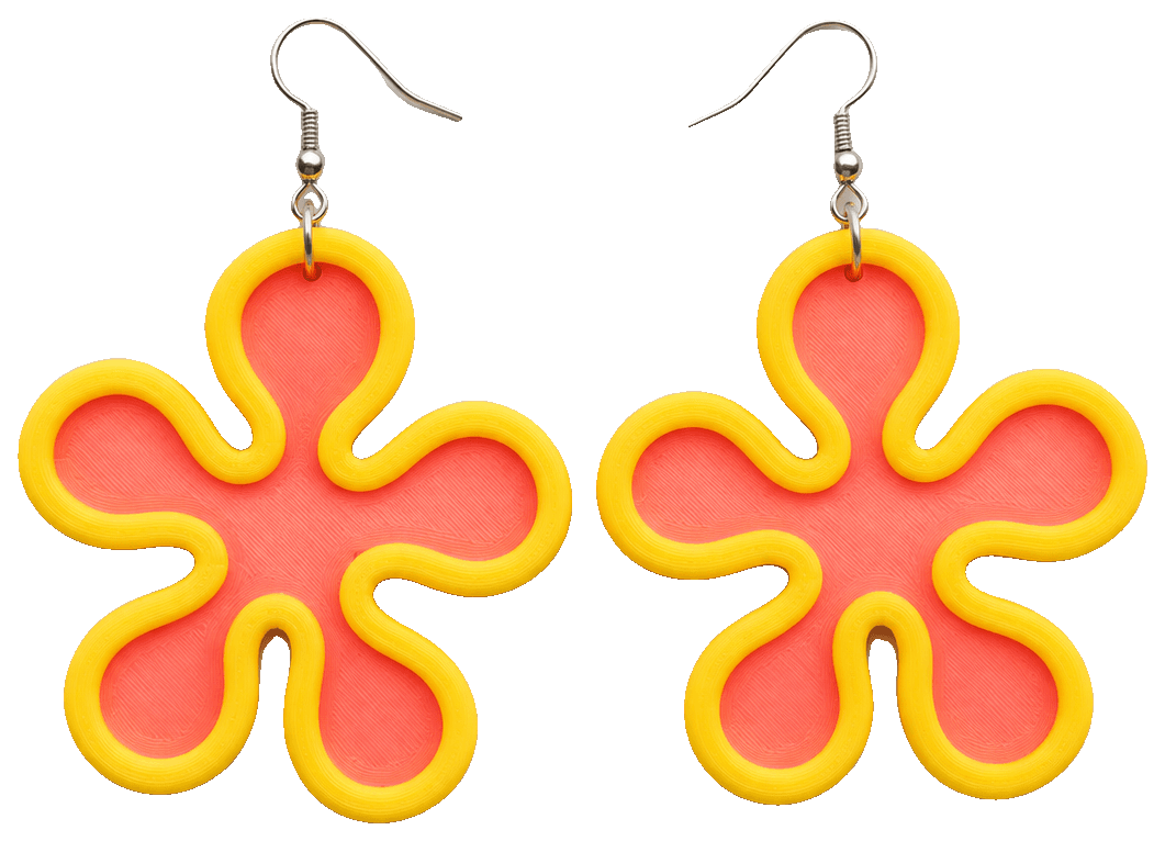 Groovy Vintage Earrings — 3D-printed earrings