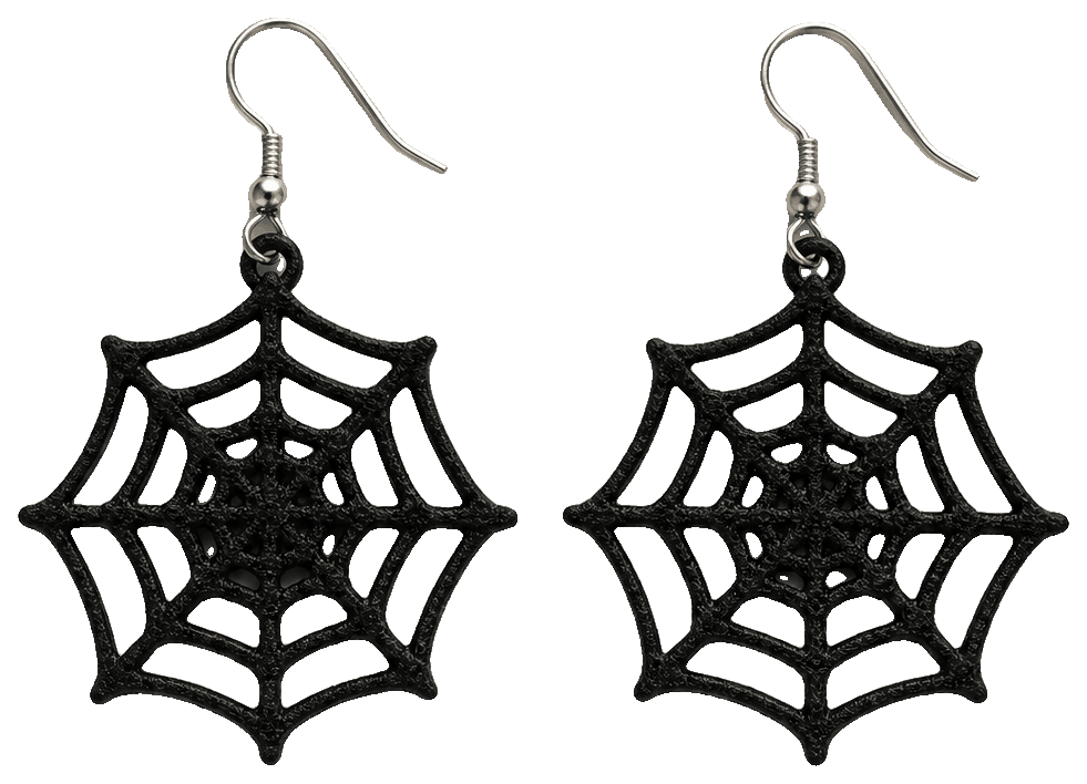 Web Earring Halloween — 3D-printed earrings