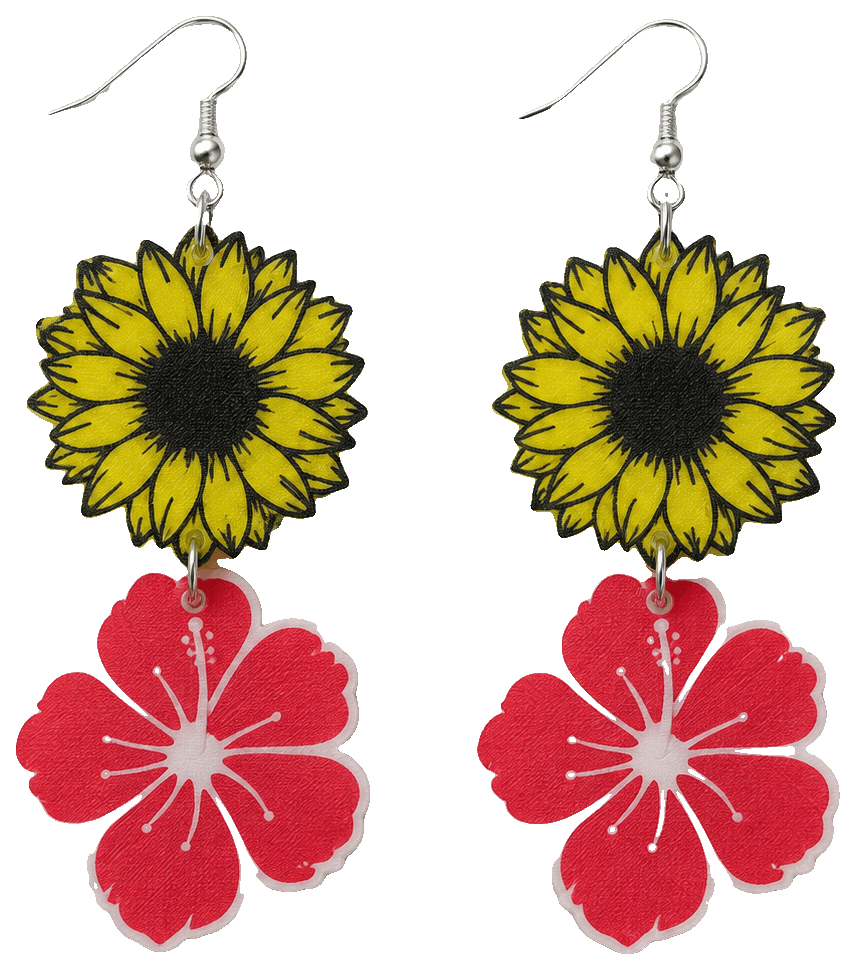 Flower Earrings part 2 — 3D-printed earrings