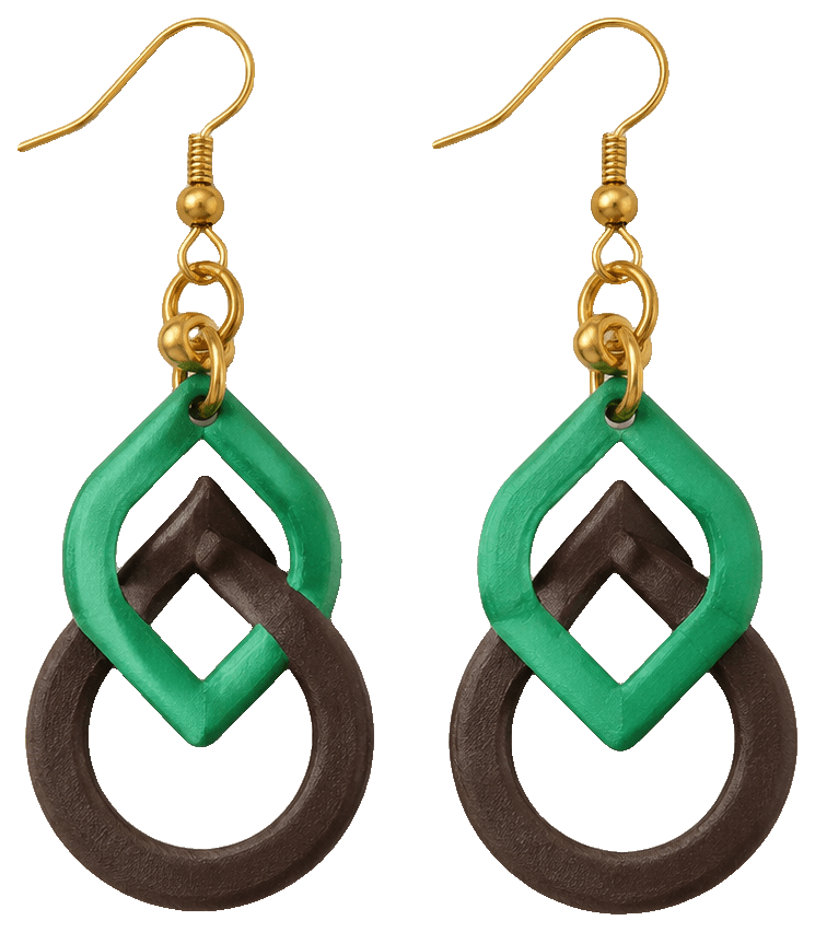 Boho Earrings — 3D-printed earrings
