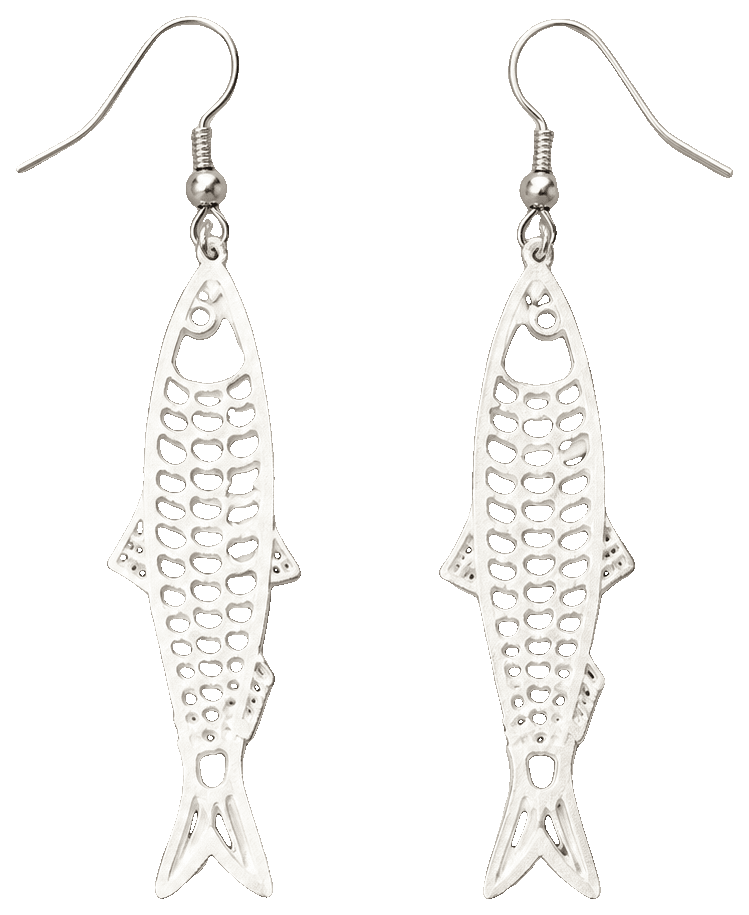 Sardine earrings — 3D-printed earrings